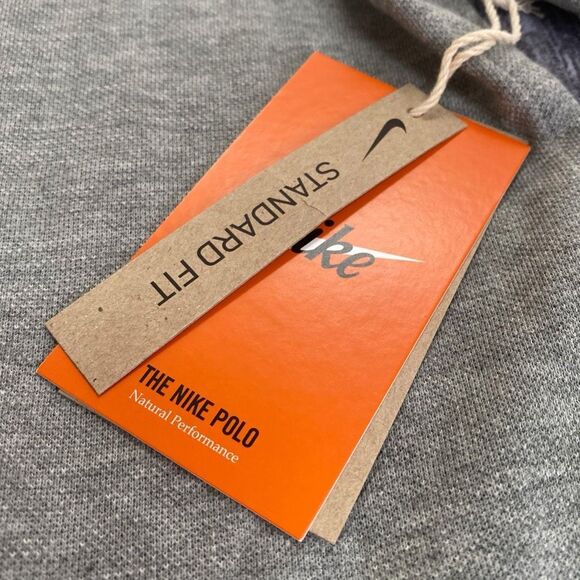 Nike Rafa Nadal “The Nike Fist Pump” Gray Polo Shirt CZ7726-063 Mens size L New - Picture 3 of 9